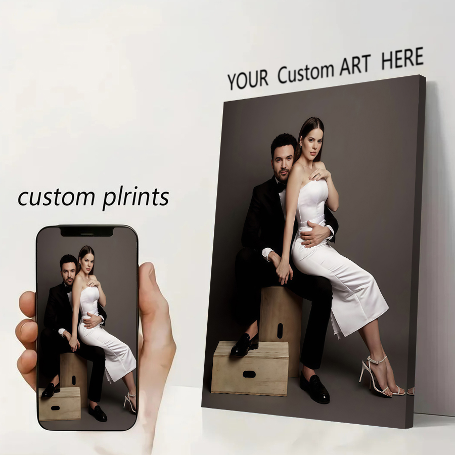 Home Decor Game - カスタムプリントキャンバスポスターアニメゲームポスターあなたの写真による絵画パーソナルギフトカスタマイズフィギュア動物ペット家の装飾