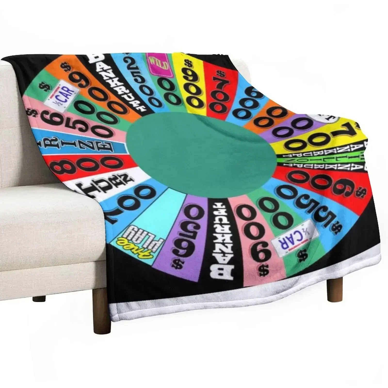 Home Decor On Wheels - 賞品付きホイール、金額表記付きスローケット、旅行用装飾ソファ、ベビーソフトプラッシュ、格子柄ソファベッド、ソファ用格子柄ブランケット