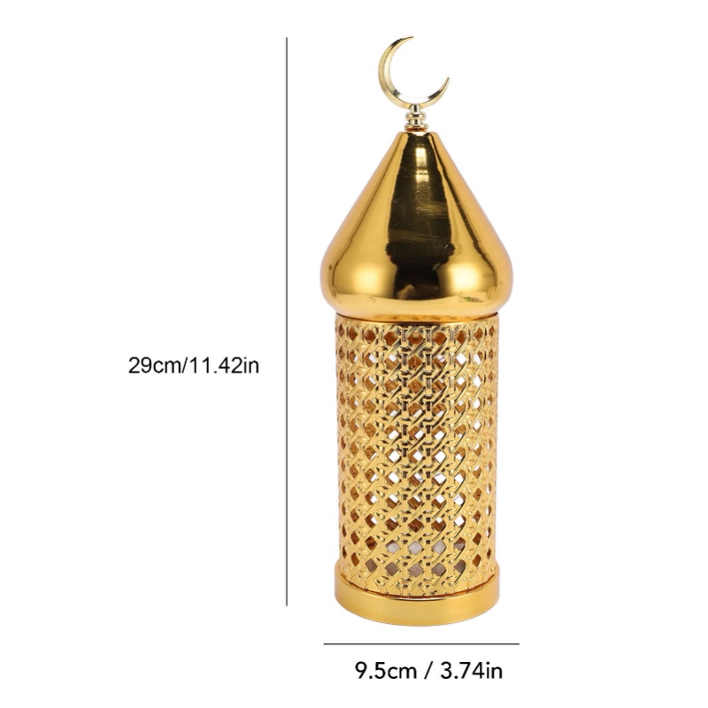 Home Decor Gold - ゴールド風ランプ 手作りレトロ中空風ランプ 鉄製ランタン 結婚式パーティー装飾用