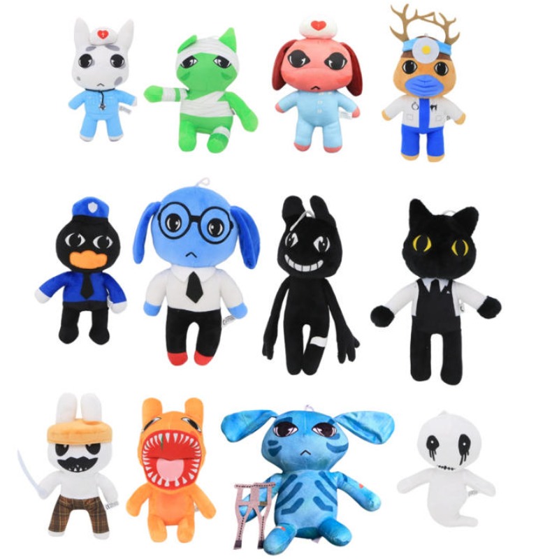 Home Decor Game - ホラーゲーム動物病院のぬいぐるみ、柔らかく抱き心地の良い漫画キャラクター、大人ファン向けのコレクターアイテム＆ホームデコレーションギフト