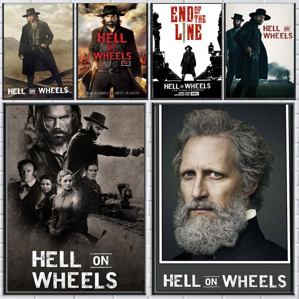 Home Decor On Wheels - テレビシリーズ「H-Hell on Wheels-S」ポスター、剥がして貼れるウォールアート、カフェ、オフィス、バー、家の装飾に。