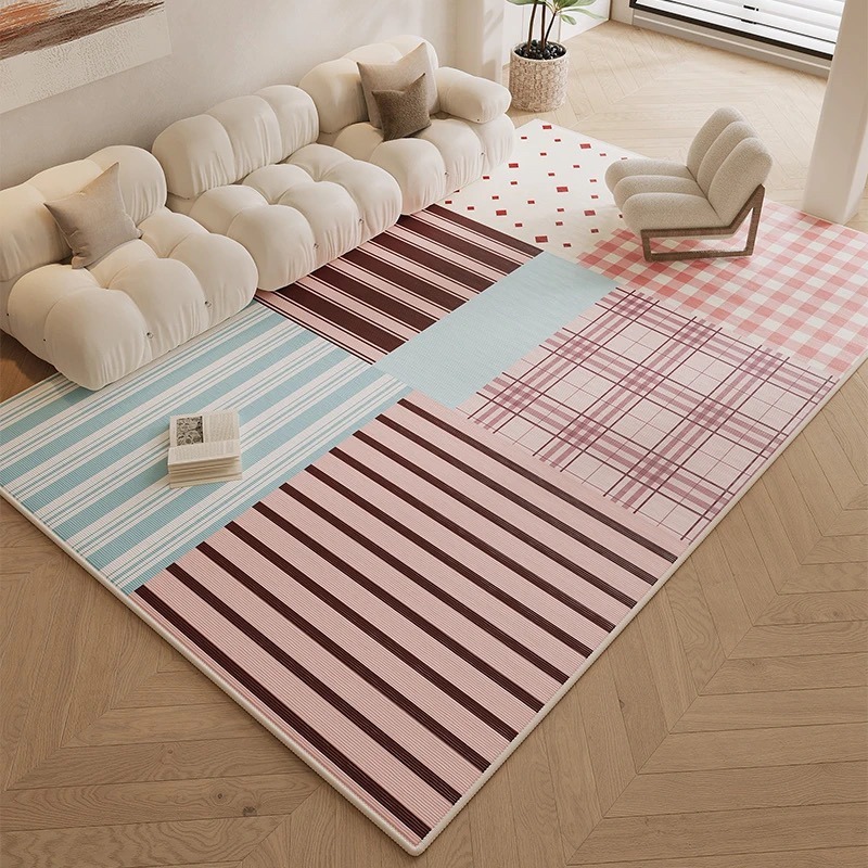 Home Decor Dopamine - ドーパミン カラフルカーペット リビングルーム ホーム ソファ コーヒーテーブル