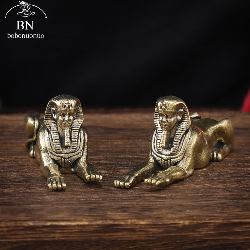 レトロ銅エジプトスフィンクス像小さな装飾品真鍮ガーディアン像 - Home Decor Egypt のレビューと価格
