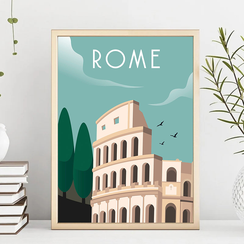 キャンバス絵画,旅行,カーメル,ミラノ,ベンチ,風景ポスター - Home Decor Bali のレビューと価格