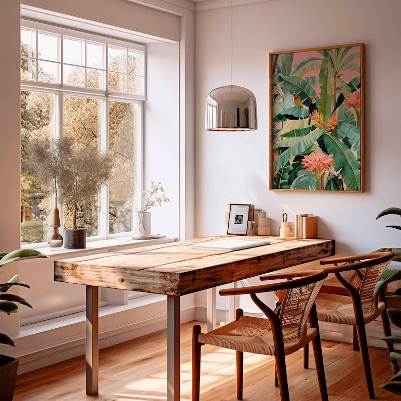 1ピースレトロトロピカルキャンバスポスター、フレームなしの植 - Home Decor Design Interior のレビューと価格