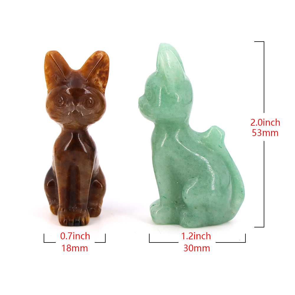 天然石エジプト猫像クリスタル彫刻ヒーリングアメジスト置物オフ - Home Decor Egypt のレビューと価格