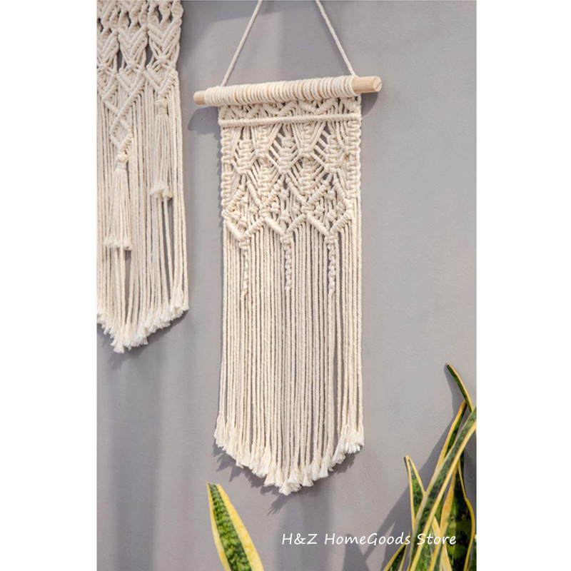 ホットマクラメ壁掛けタペストリー壁の装飾自由奔放に生きるボヘ - Yarn Home Decor のレビューと価格