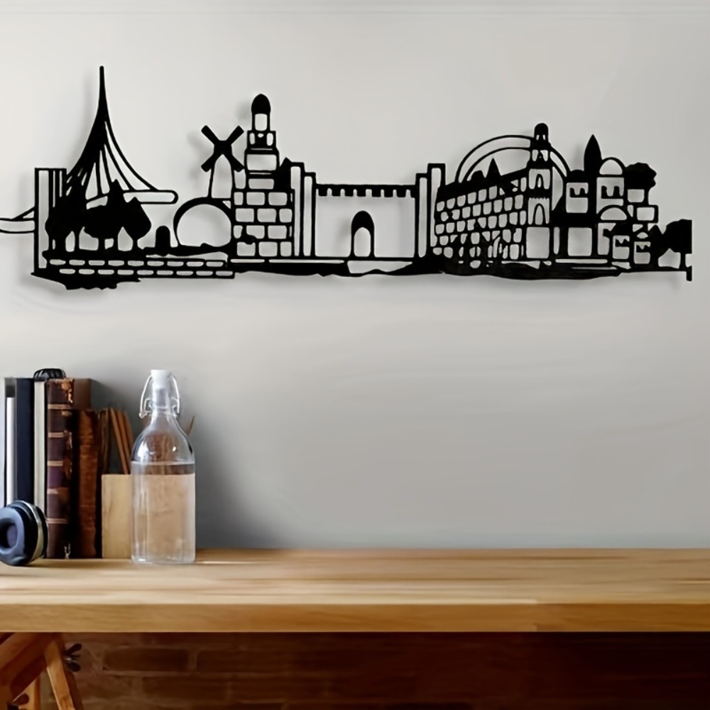 CIFBUY メタルウォールアート エルサレムのスカイライン - Home Decor Room のレビューと価格