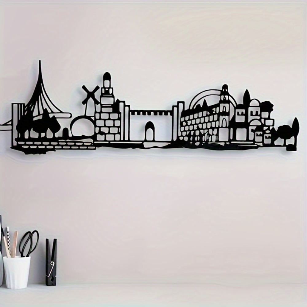CIFBUY メタルウォールアート エルサレムのスカイライン - Home Decor Room のレビューと価格
