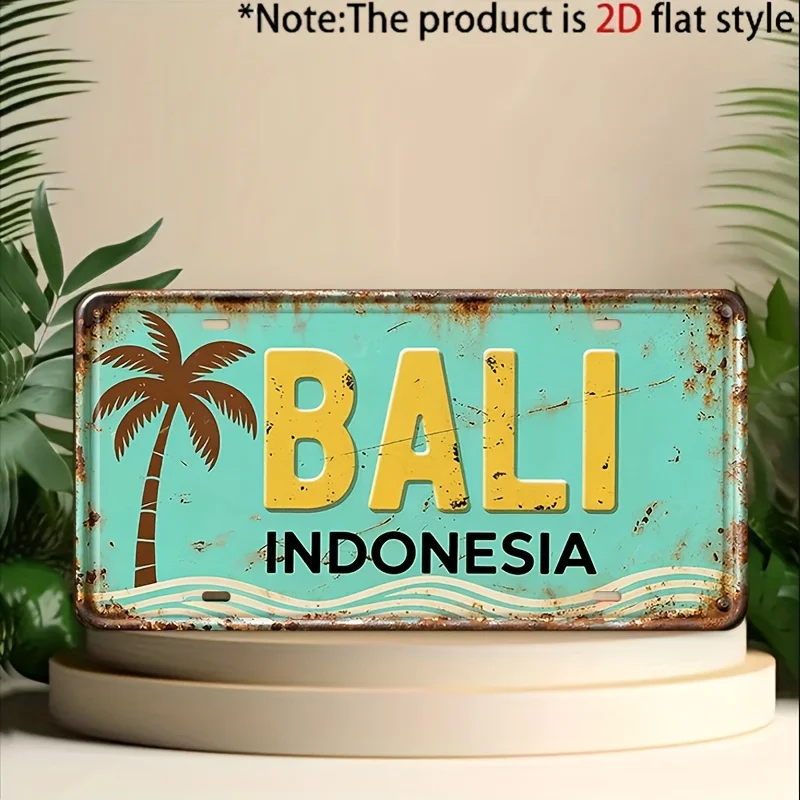 2Dフラット、1枚入りヴィンテージ「BALI」メタル装飾サイ - Home Decor Bali のレビューと価格