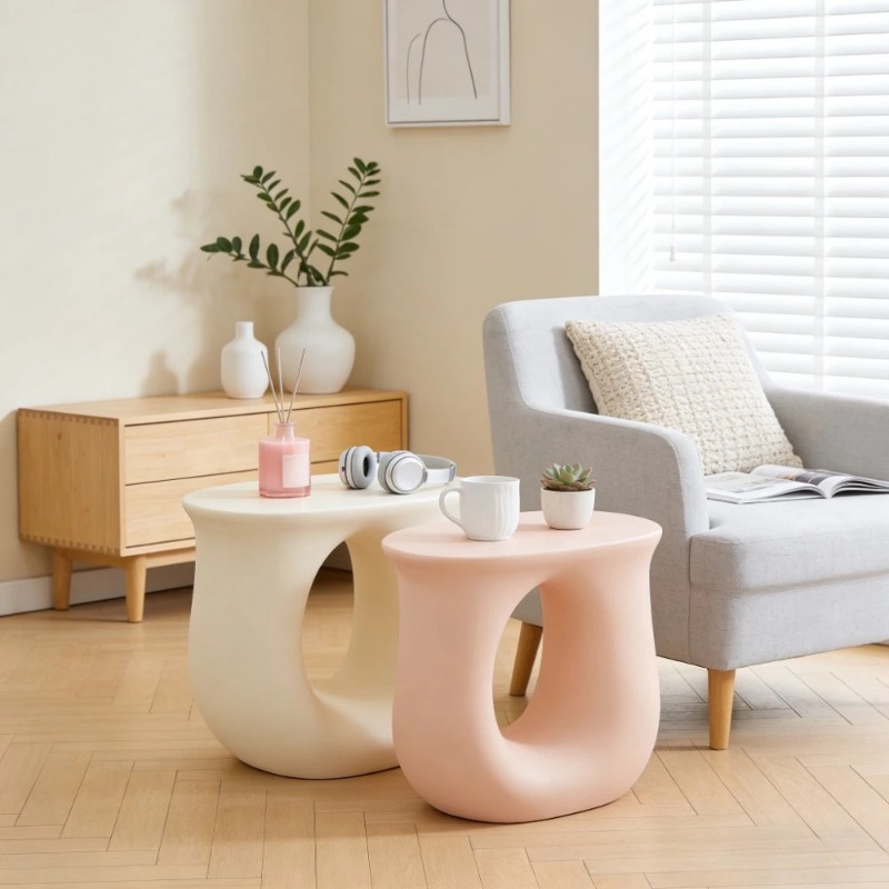 U字型コーナーコーヒーテーブル、リビングルームのソファサイド - Home Decor Dopamine のレビューと価格