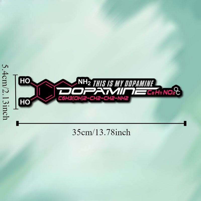 2 個のドーパミン分子サイクリングフレームステッカー - ロ - Home Decor Dopamine のレビューと価格