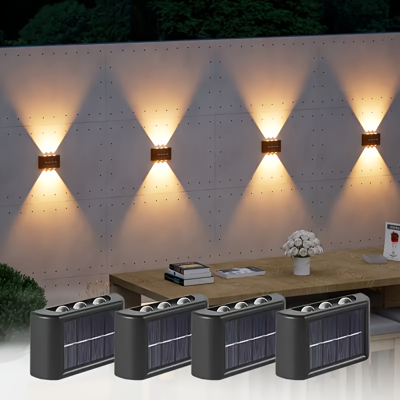 LEDソーラーライト 屋外防水 ソーラーウォールランプ 上下 - Home Decor Outside のレビューと価格