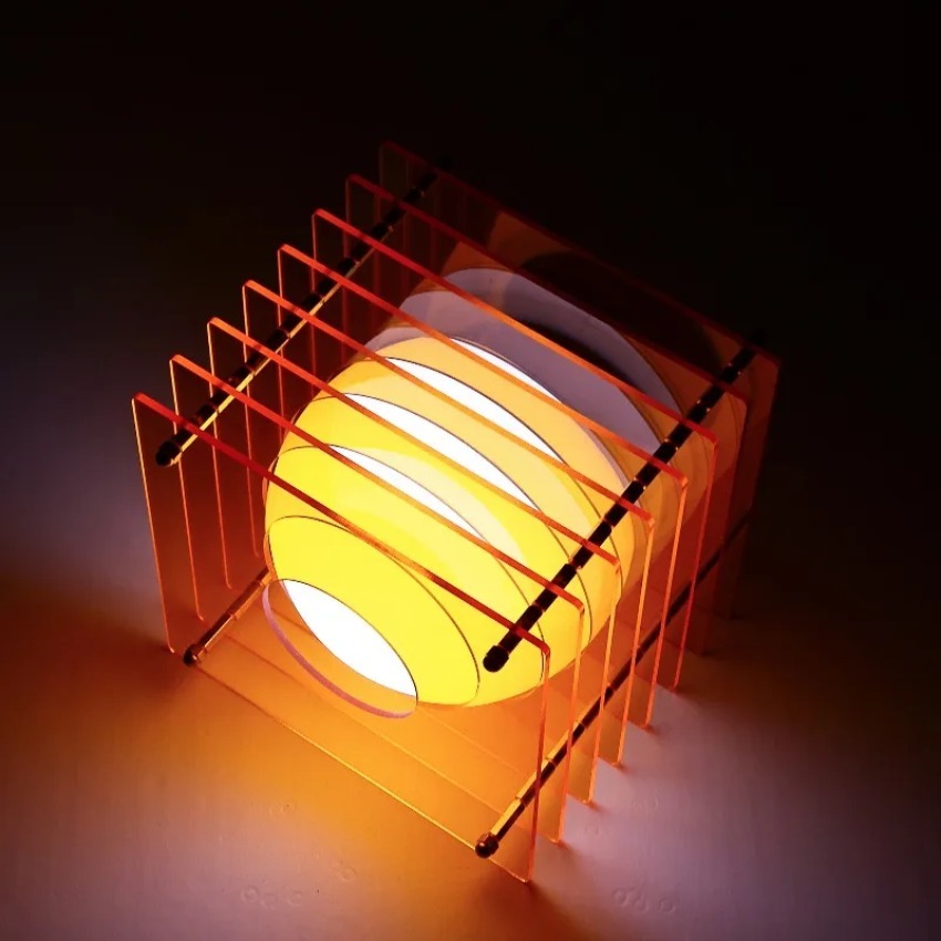DIY アクリル千層ランプムーンランプデスクトップ装飾中断雰 - Home Decor Diy のレビューと価格