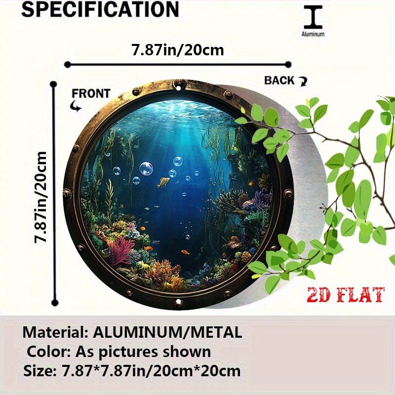 素朴なヴィンテージメタルウォールサイン - 魚のいる水中の風 - Home Decor Design Interior のレビューと価格
