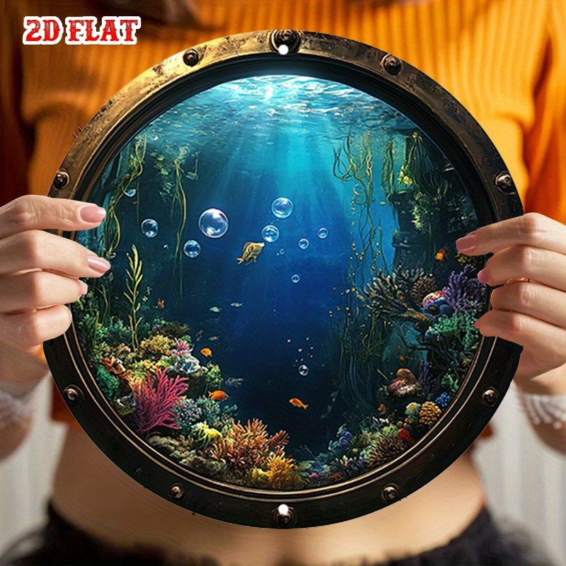 素朴なヴィンテージメタルウォールサイン - 魚のいる水中の風 - Home Decor Design Interior のレビューと価格