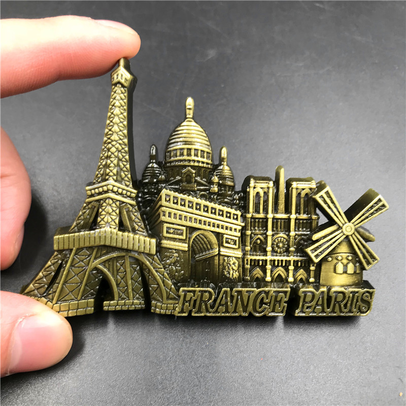 冷蔵庫用の3D金属ステッカー,家の装飾,france,par - Home Decor Egypt のレビューと価格
