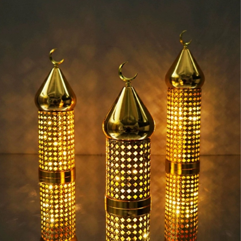 ゴールド風ランプ 手作りレトロ中空風ランプ 鉄製ランタン 結 - Home Decor Gold のレビューと価格