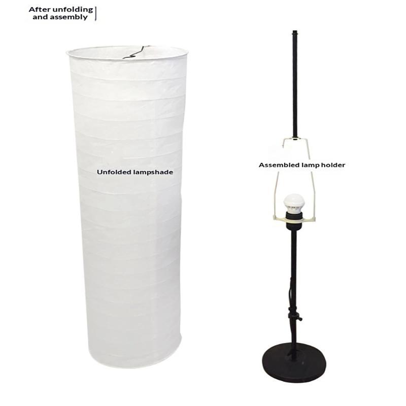 [S]ライスペーパーフロアランプシェード94センチ37インチ - Flooring Home Decor のレビューと価格
