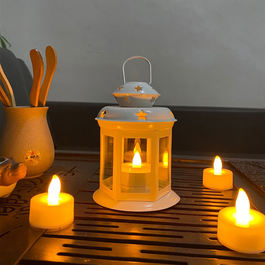 ハンギングキャンドルランプオーナメントガラスランタンメタルフ - Home Decor Outside のレビューと価格