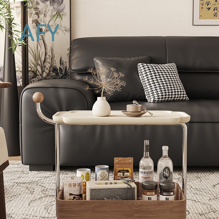 ヴィンテージスタイルのキャスター付きモバイルサイドテーブル、 - Home Decor On Wheels のレビューと価格