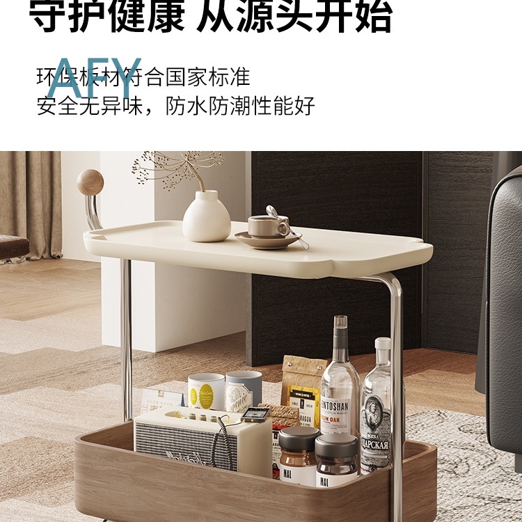 ヴィンテージスタイルのキャスター付きモバイルサイドテーブル、 - Home Decor On Wheels のレビューと価格