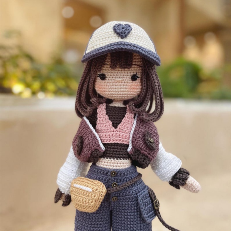 かぎ針編みアミグルミ女の子人形フック編みクラフト子供ギフト糸 - Yarn Home Decor のレビューと価格