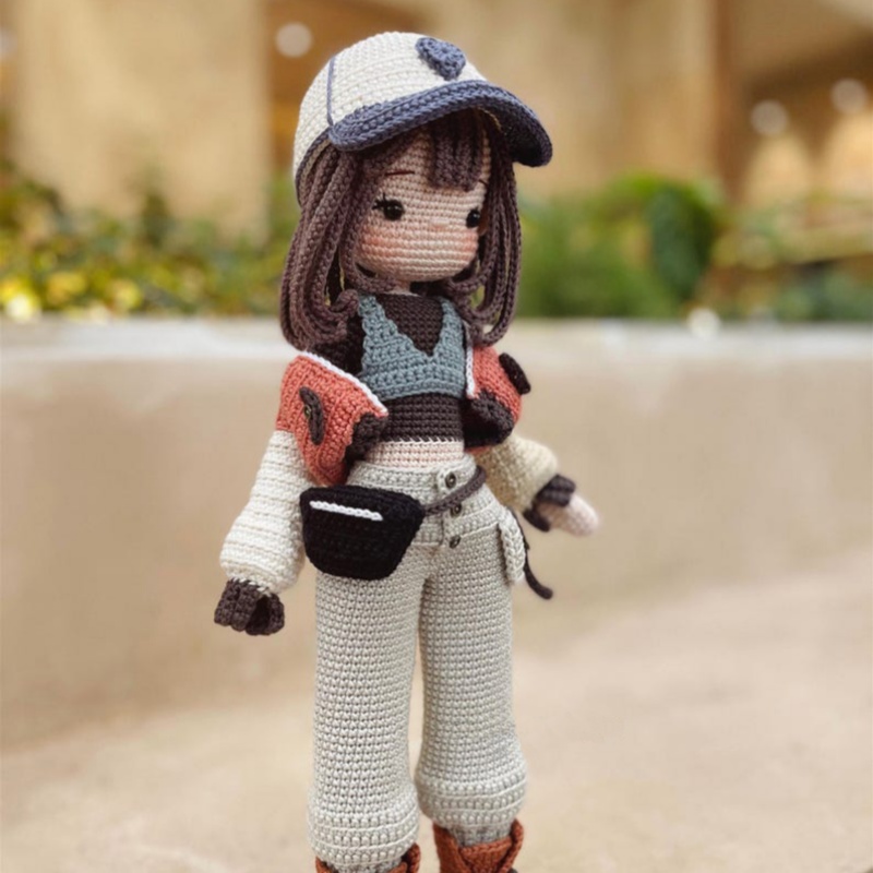 かぎ針編みアミグルミ女の子人形フック編みクラフト子供ギフト糸 - Yarn Home Decor のレビューと価格