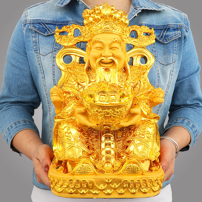 風水金運の神様像、幸運の樹像、樹脂製置物、家の装飾、玄関、リ - Home Decor Gold のレビューと価格