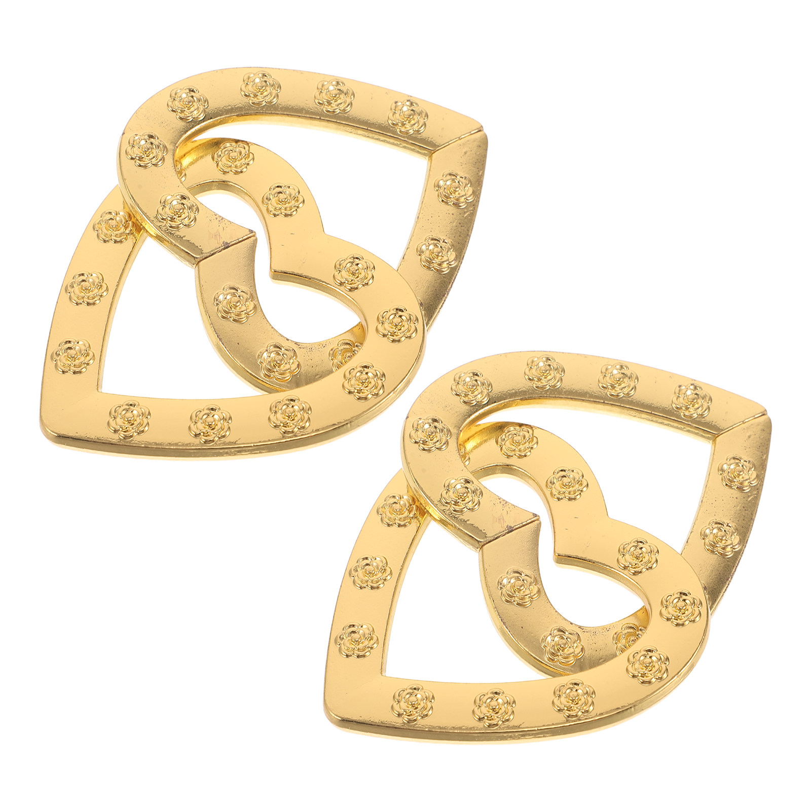 2個入り、二つのハートが絡み合ったデザインのオーナメント、ゴ - Home Decor Gold のレビューと価格