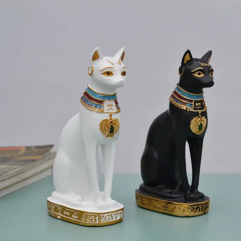 猫の像の飾りエジプト猫の置物像の装飾ヴィンテージ猫の女神像家 - Home Decor Egypt のレビューと価格