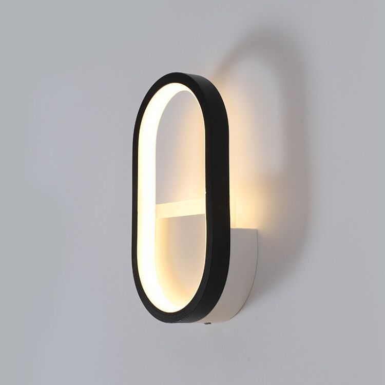 モダンな北欧LEDウォールランプ、ミニマリストブラック幾何学 - Home Decor Gold のレビューと価格