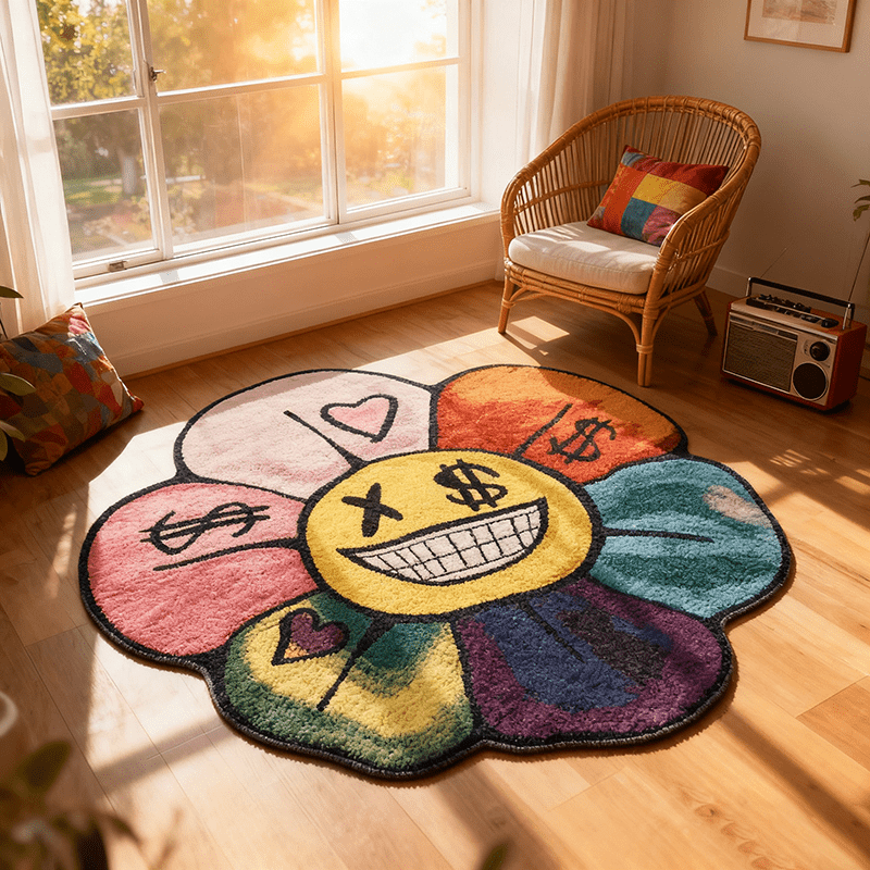 VIKAMA カラードーパミンクリエイティブ寝室カーペットリ - Home Decor Dopamine のレビューと価格