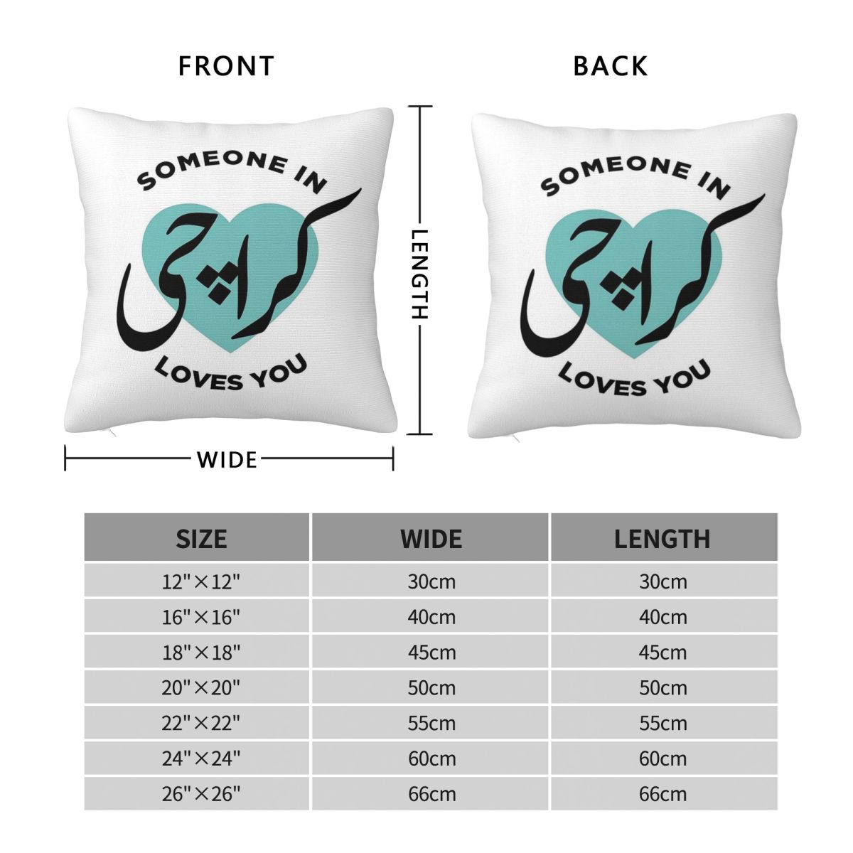 Someone In Karachi Loves You 枕 - Home Decor Karachi のレビューと価格