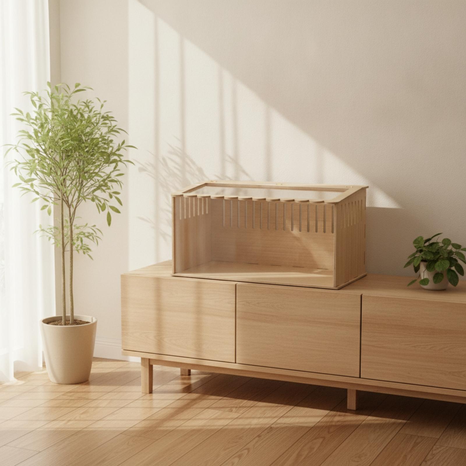 小動物用木製ハウス、装飾エッジ付き、げっ歴動物繁殖用囲いおよ - Home Decor Habitat のレビューと価格