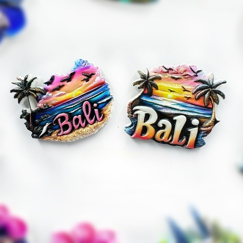 バリ観光お土産冷蔵庫ステッカー注目の工芸品装飾磁気ステッカー - Home Decor Bali のレビューと価格