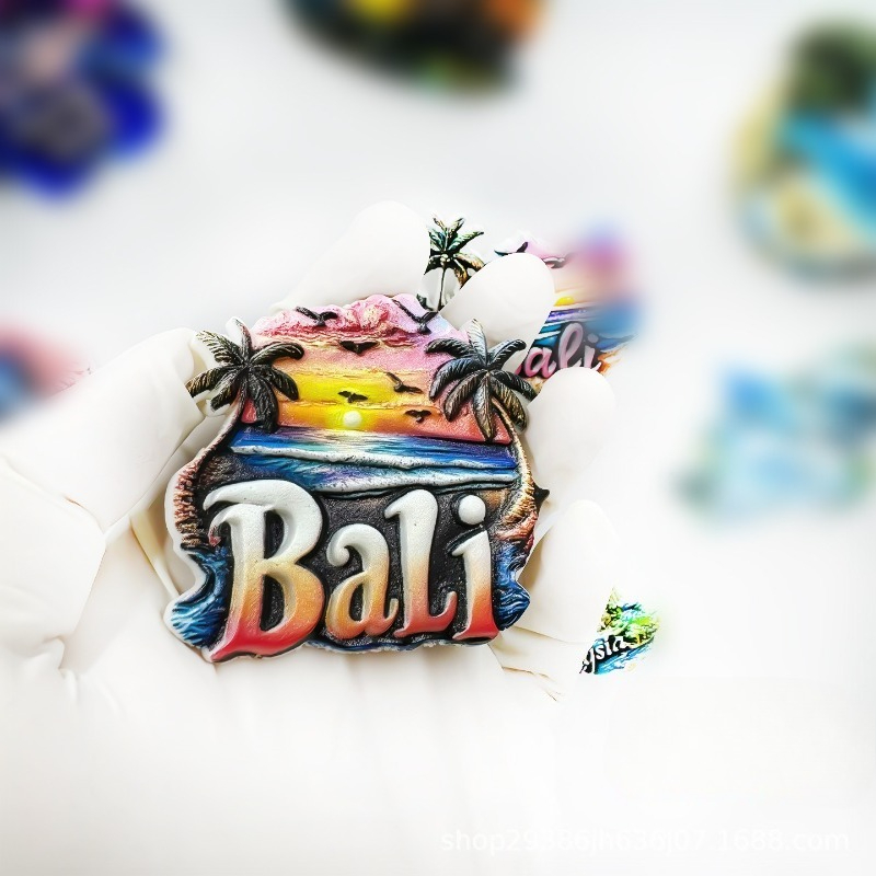 バリ観光お土産冷蔵庫ステッカー注目の工芸品装飾磁気ステッカー - Home Decor Bali のレビューと価格