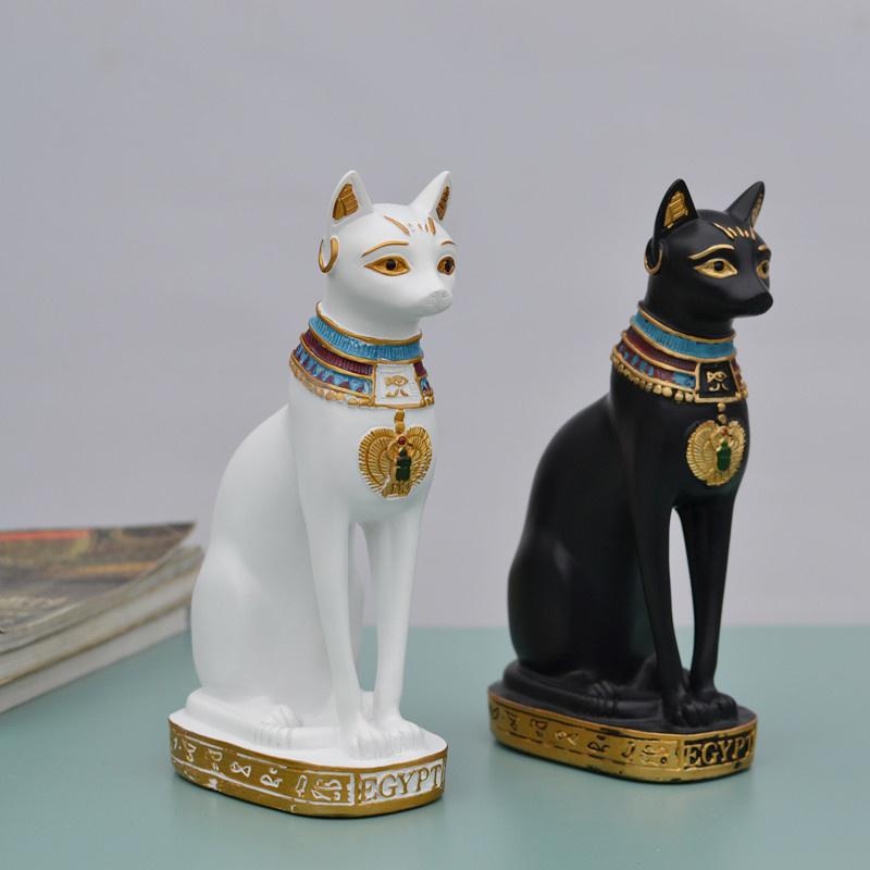 猫の像の飾りエジプト猫の置物像の装飾ヴィンテージ猫の女神像家 - Home Decor Egypt のレビューと価格
