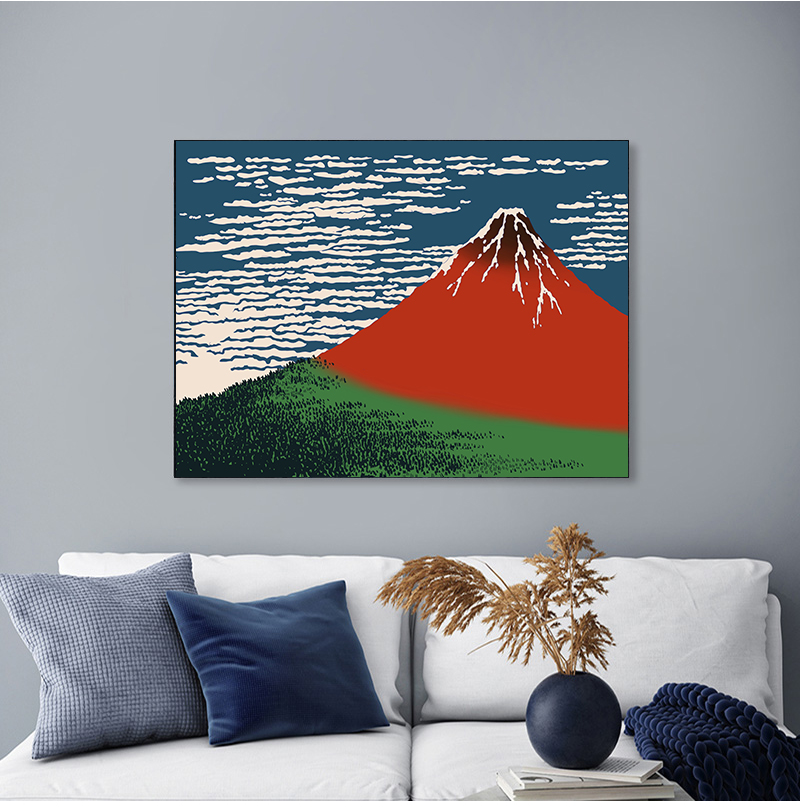 1ピースフレームレス「神奈川沖浪裏」浮世絵日本美術ヴィンテー - Home Decor Japandi のレビューと価格