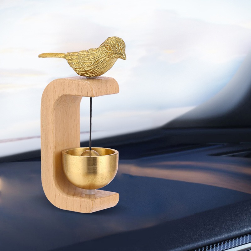 ドーパミン風鈴ドアベル無垢ブナ材真鍮磁気車吊り下げミニマリス - Home Decor Dopamine のレビューと価格