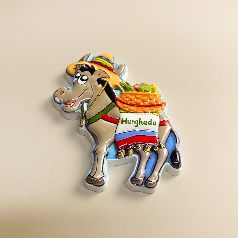 エジプト ハルガダ ロバ 冷蔵庫マグネット 3D樹脂製 かわ - Home Decor Egypt のレビューと価格