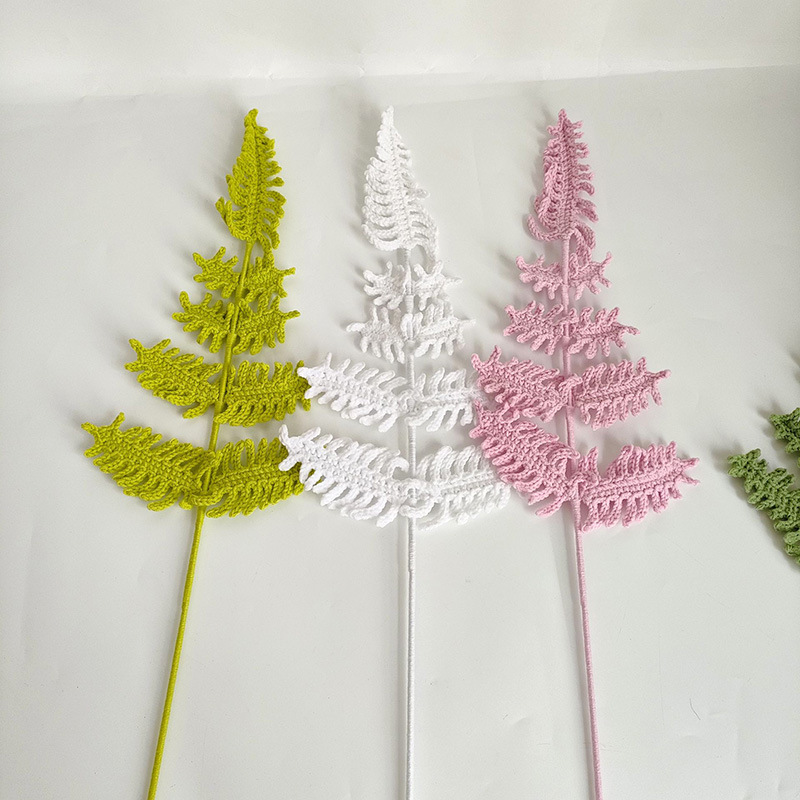 シダの葉と草が付いた花の花束,家の装飾,配置材料,扇子の葉, - Yarn Home Decor のレビューと価格