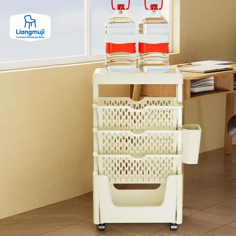 5段可動式本棚、車輪付き、回転式収納本棚、クリエイティブな本 - Home Decor On Wheels のレビューと価格