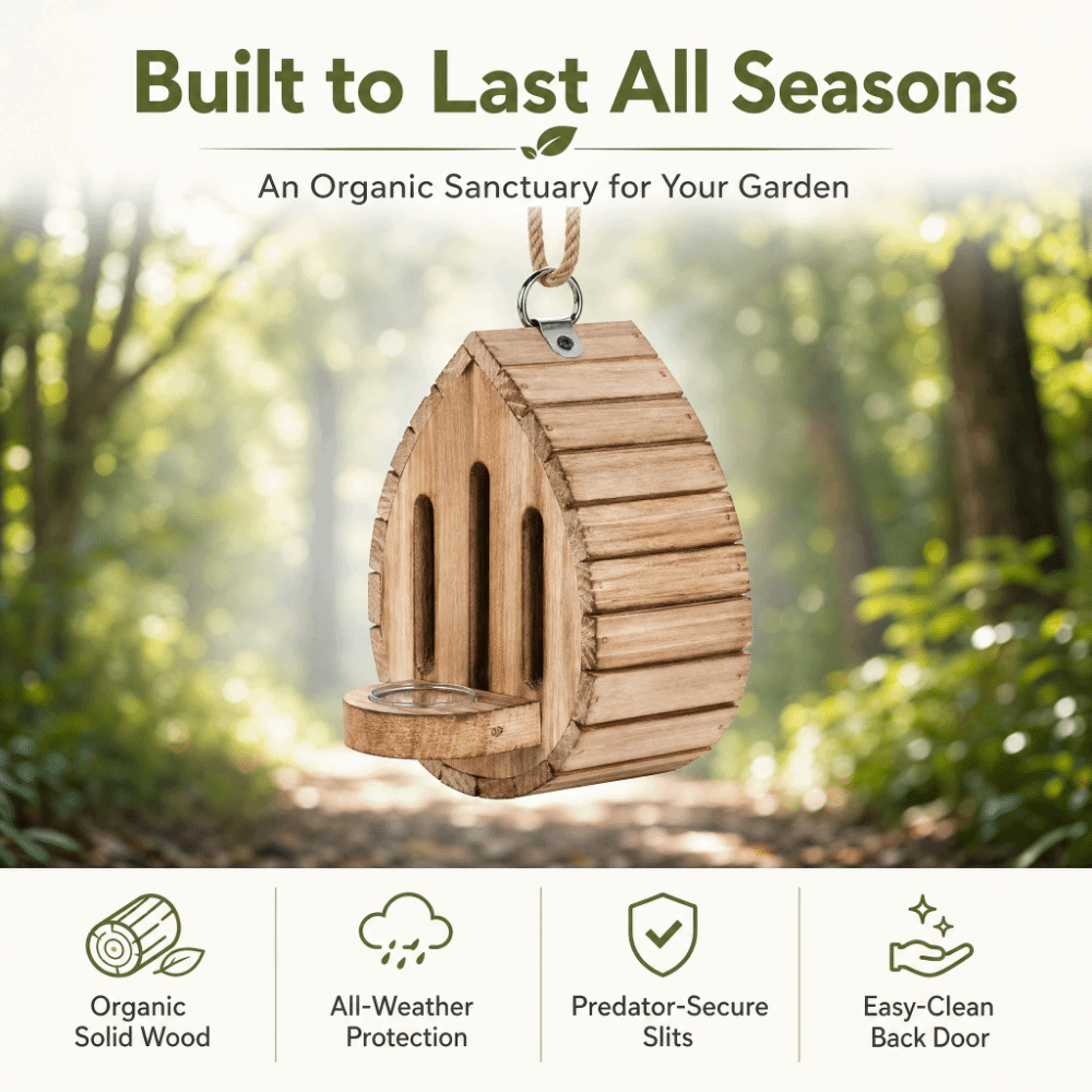 ホームデコレーション 木製バタフライハウス 自然な生息地 吊 - Home Decor Habitat のレビューと価格