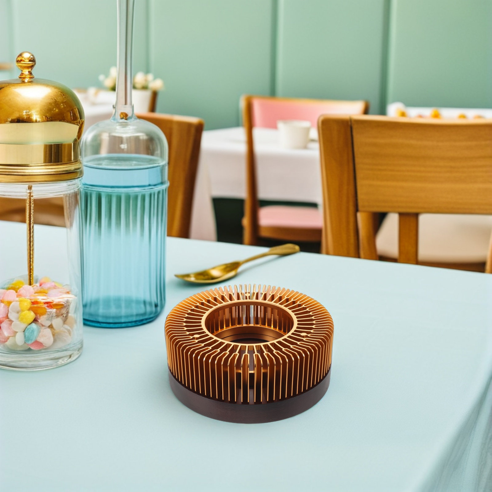 ゴールドティーポットウォーマーヒーター アルミ製ティーポット - Home Decor Gold のレビューと価格