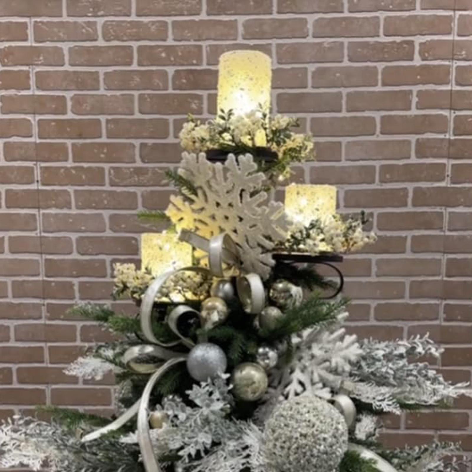メタルブラックトリプルツリートッパー燭台ツリートッパー燭台ク - Home Decor Tree のレビューと価格
