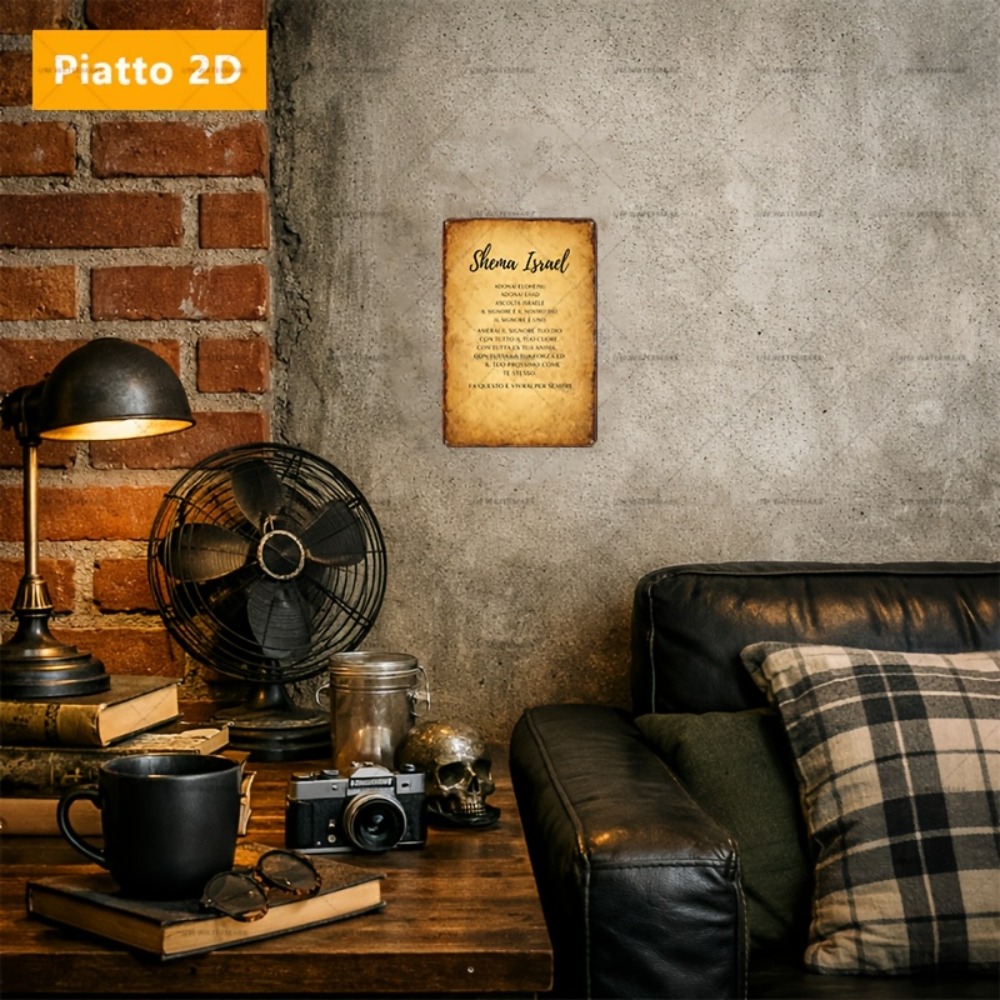 CIFBUY ヘブライ語聖書アルミ製ウォールアート 8x8イ - Home Decor Room のレビューと価格