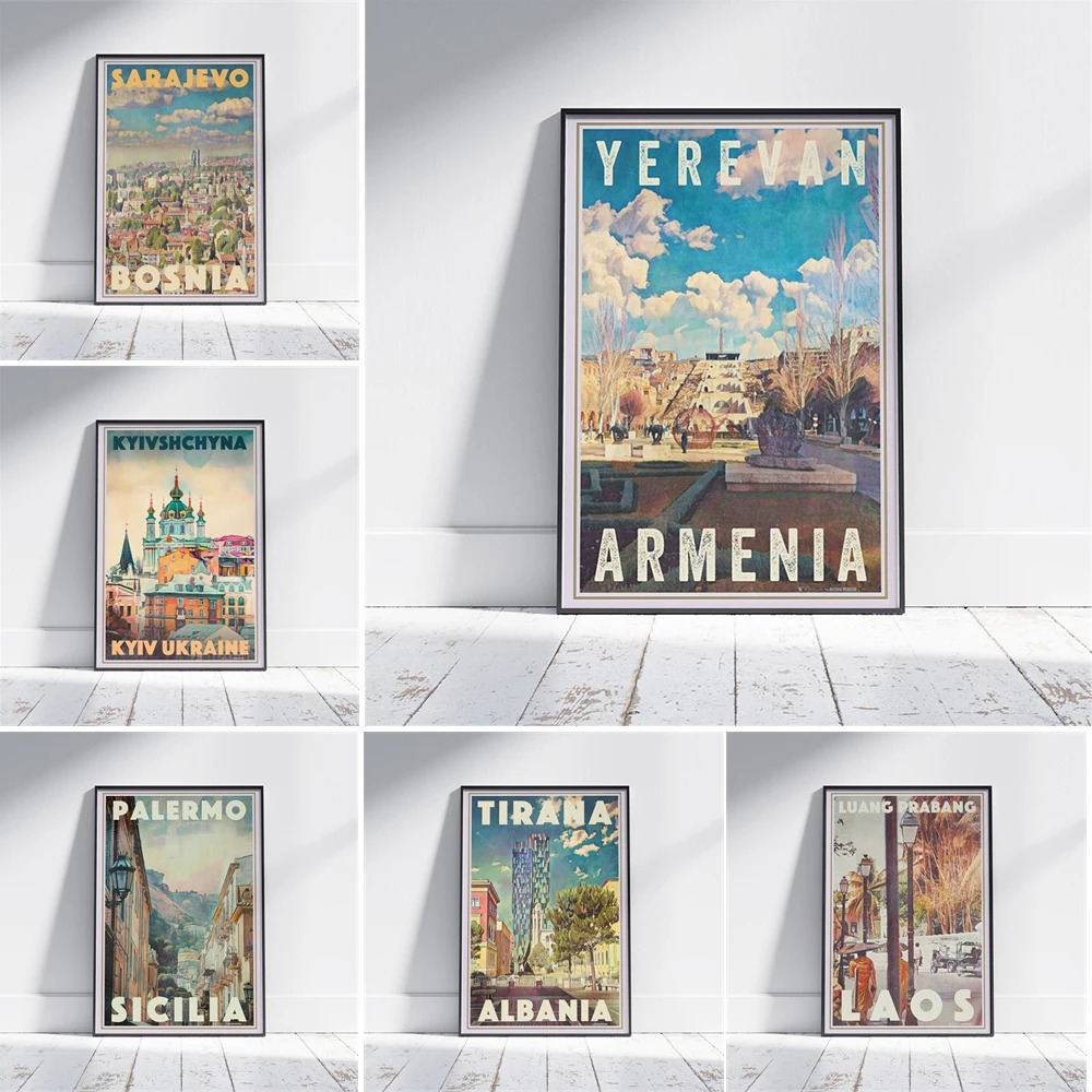 家と寝室の装飾のための旅行キャンバスの絵画、オフィスのための - Home Decor Yerevan のレビューと価格