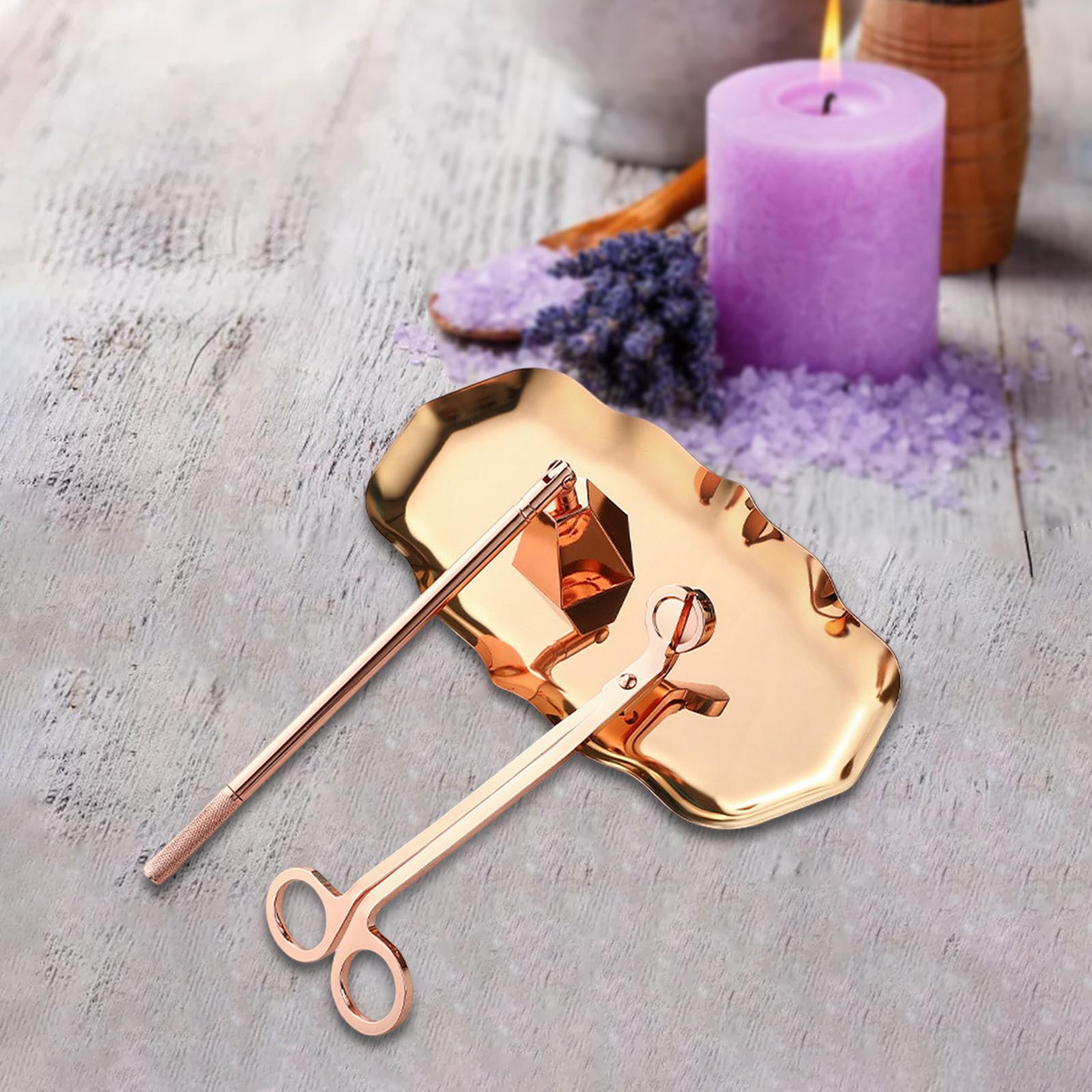 3 個のキャンドルアクセサリーセット キャンドル消し器 キャ - Home Decor Gold のレビューと価格