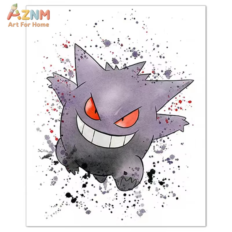 1PC、アニメポケモンキャンバス絵画フシギダネポスターとプリ - Geometric Wall Art のレビューと価格